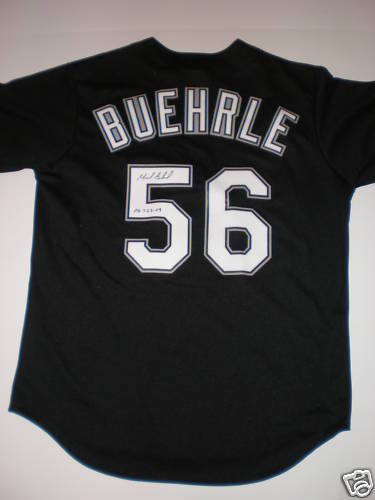 MARK BUERHLE SIGNED PERFECT GAME JERSEY WHITE SOX