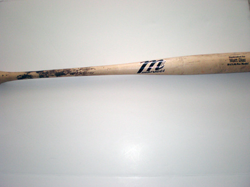 MATT DIAZ GAME USED BAT